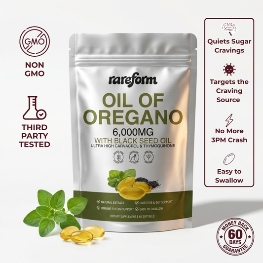 rareform™ Oil of Oregano. It's Not Your Willpower. It's Your Gut.