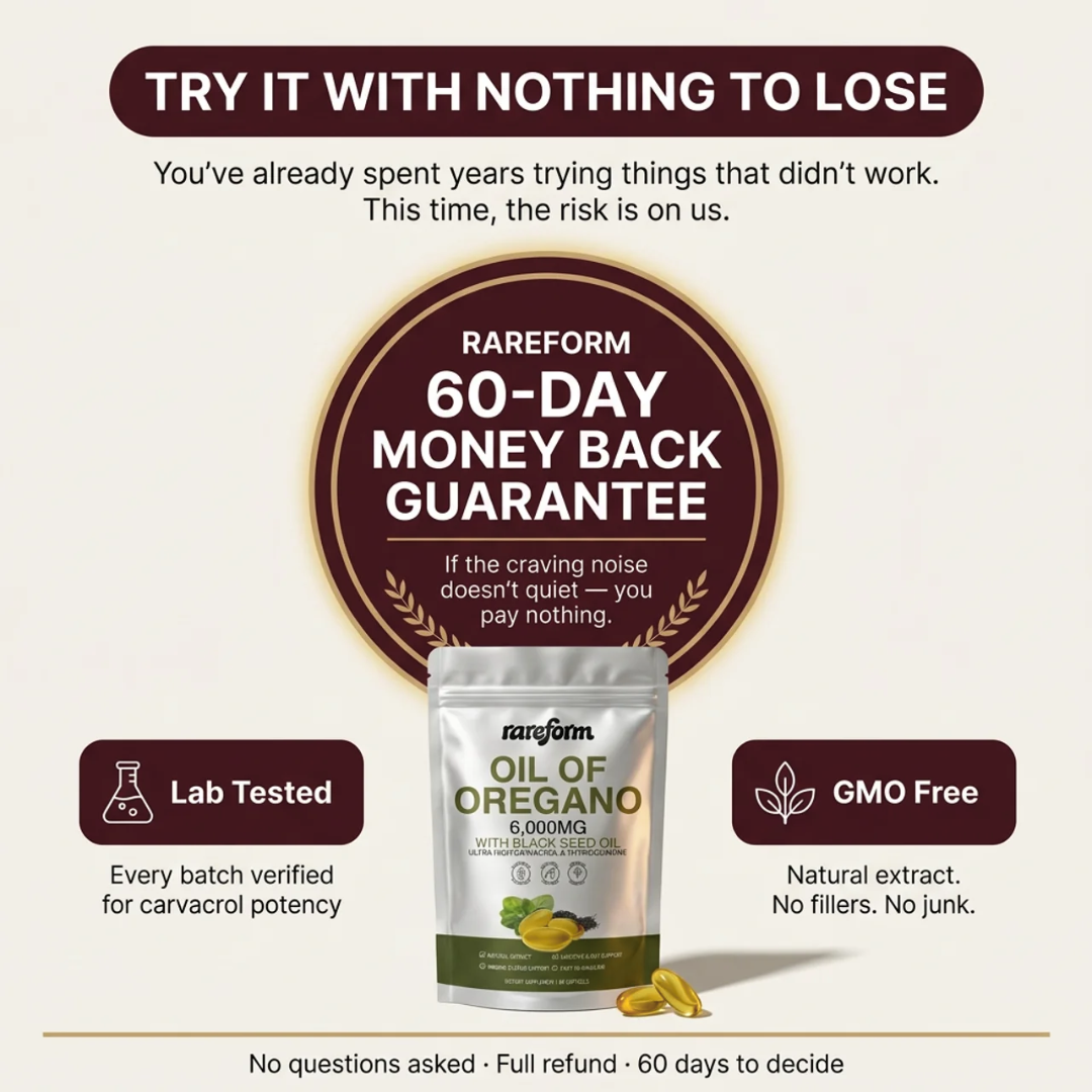 rareform™ Oil of Oregano. It's Not Your Willpower. It's Your Gut.