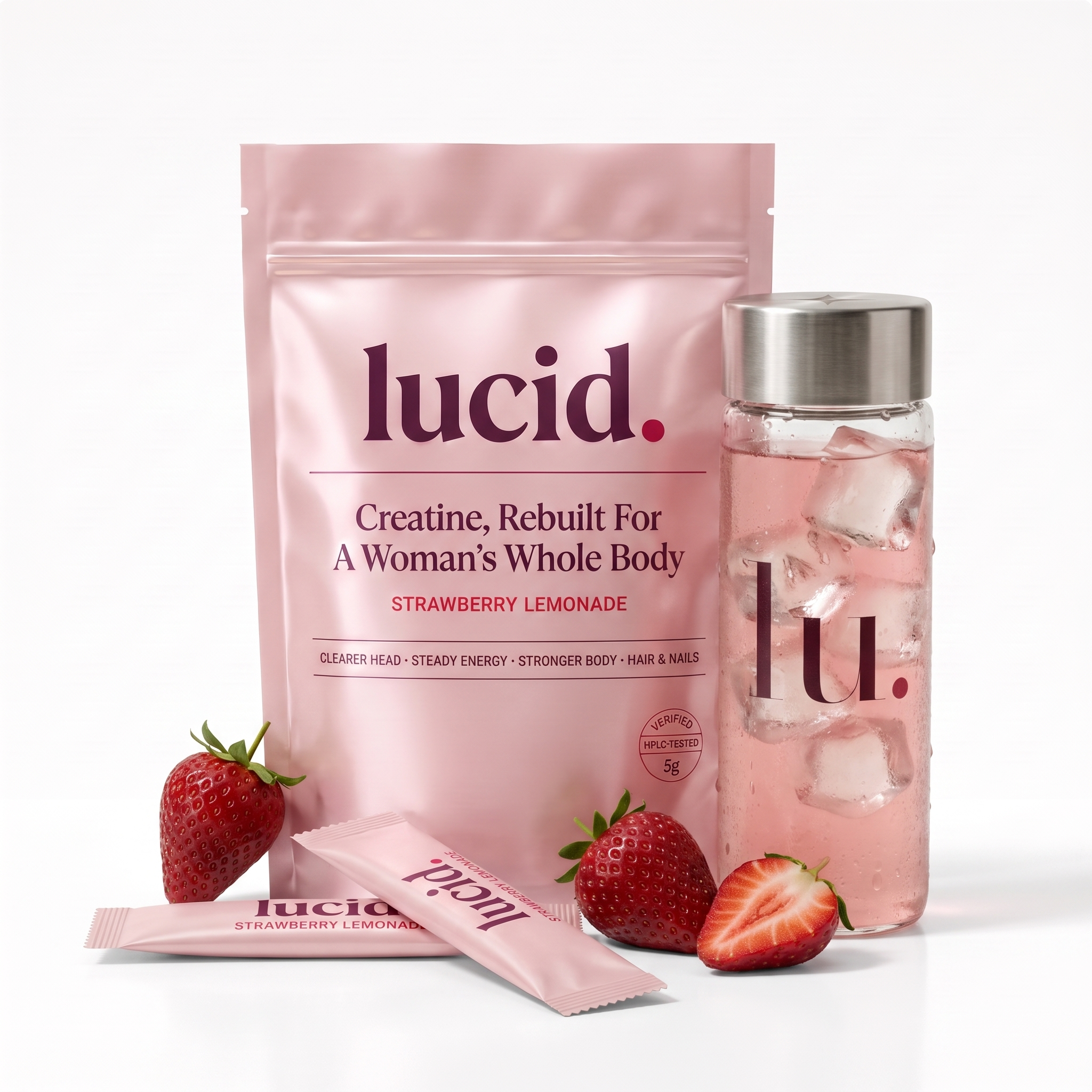 LUCID Daily Strawberry Lemonade stick pack